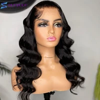 body wave lace front human hair wigs for women pre plucked 13x4 lace frontal wig 30 inch brazilian remy hair wigs