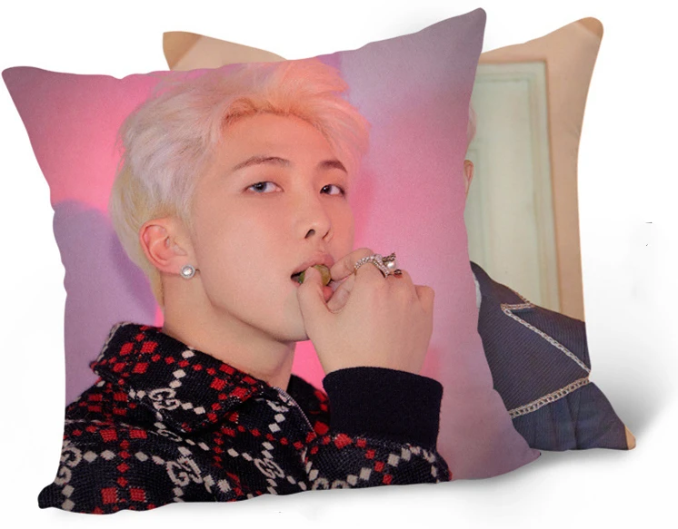 KPOP Подушка Bangtan подушка для мальчиков постельные принадлежности карта душа K-pop Home Bangtan Boys квадратная подушка с одной стороны