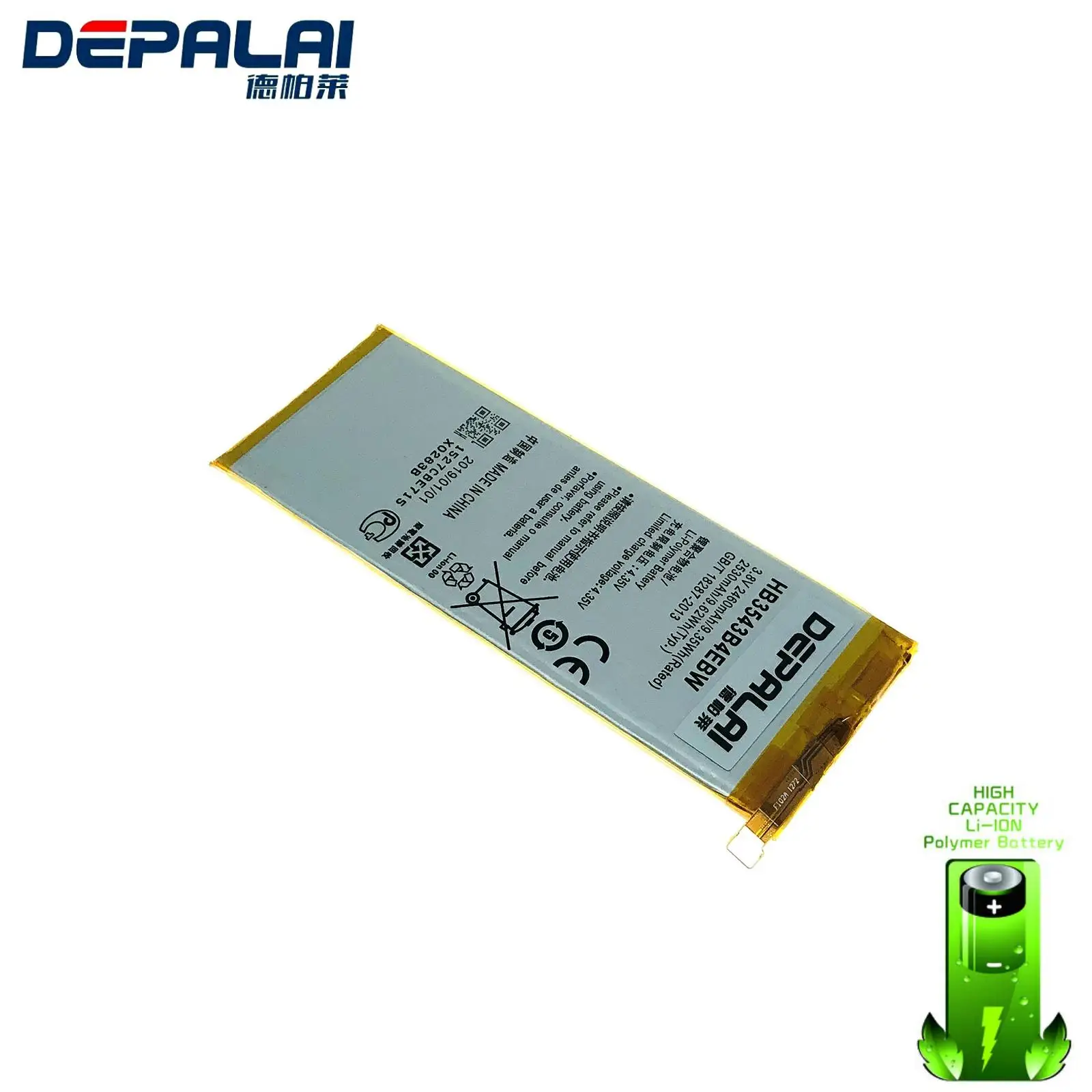 Высокое качество 3 8 V 2460 мА/ч HB3543B4EBW литий полимерный аккумулятор для Huawei Ascend P7 L07 L09
