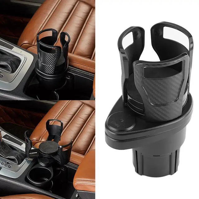 360 Degree Rotating 2 In 1 Cup Holder Vehicle-mounted Slip-proof Water Car Cup Holder Multifunctional Dual  Auto 10