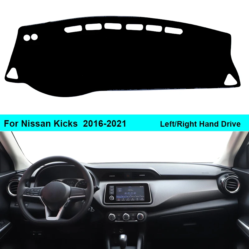 

Car Inner Dashboard Cover Dash Mat Carpet for Nissan Kicks 2016 - 2021 Sun Shade Anti-sun 2020 2019 2018 2017 Pad Cushion