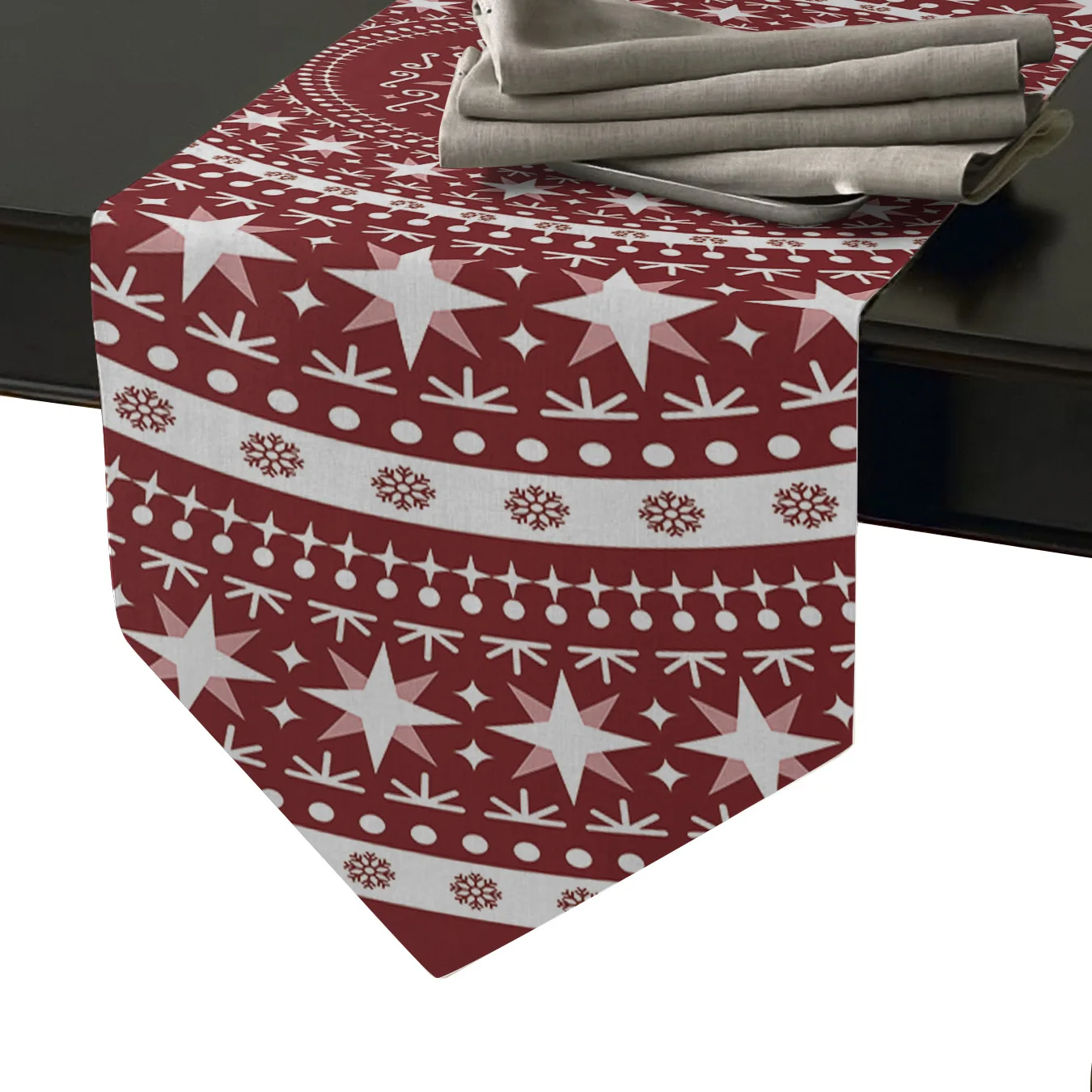 Рождественская красная мандала Настольная дорожка с принтом подстилка для отеля