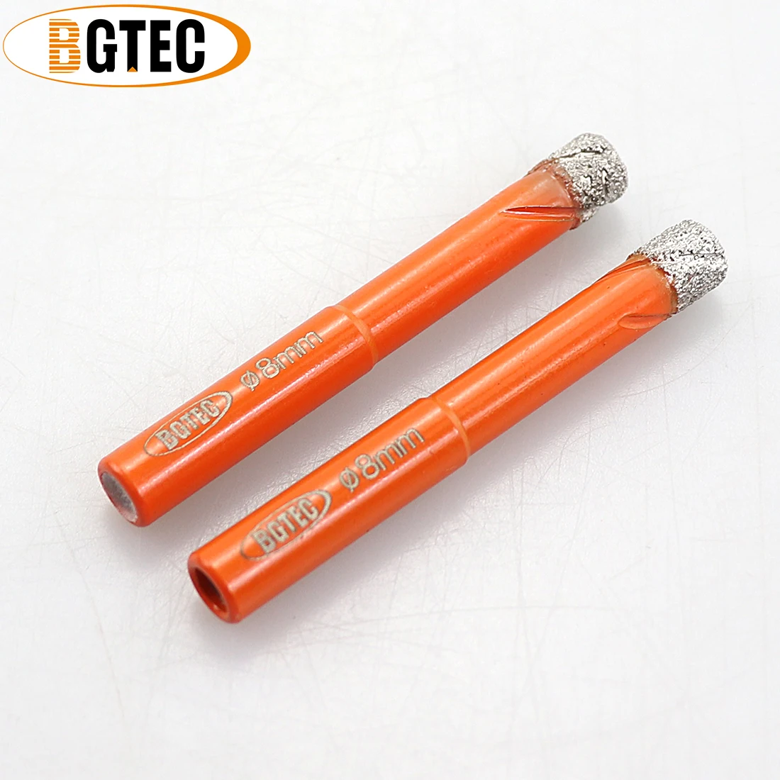 BGTEC 2 шт Круглый хвостовик 8 мм сухие сверла вакуумные пайки Алмазные для