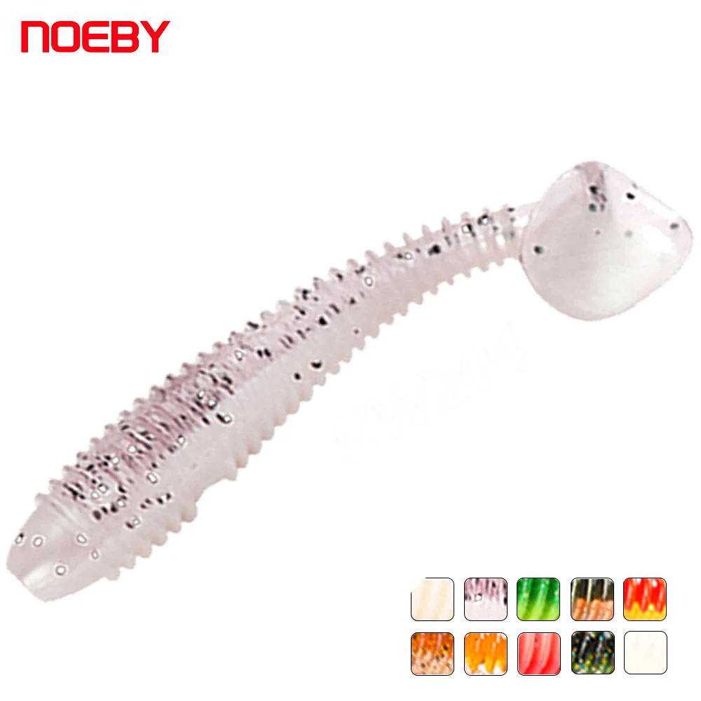 NOEBY Мягкая приманка 5 шт. 12 см 13 г рыболовные приманки с хвостом мягкие червь 1 4
