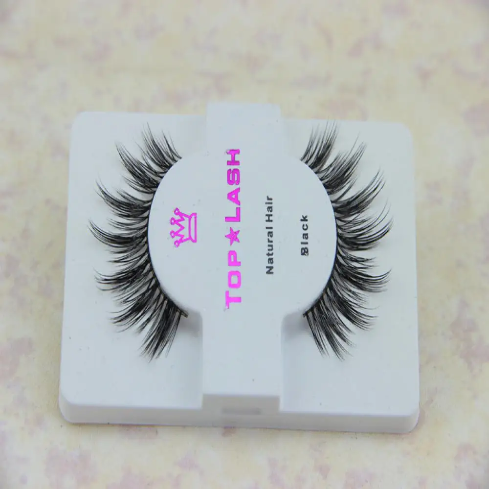 Черные роскошные натуральные накладные мягкие ресницы для глаз 100% настоящие