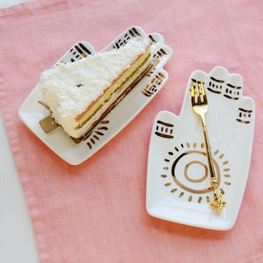 Десертная тарелка керамическая для украшения ювелирных изделий подарки