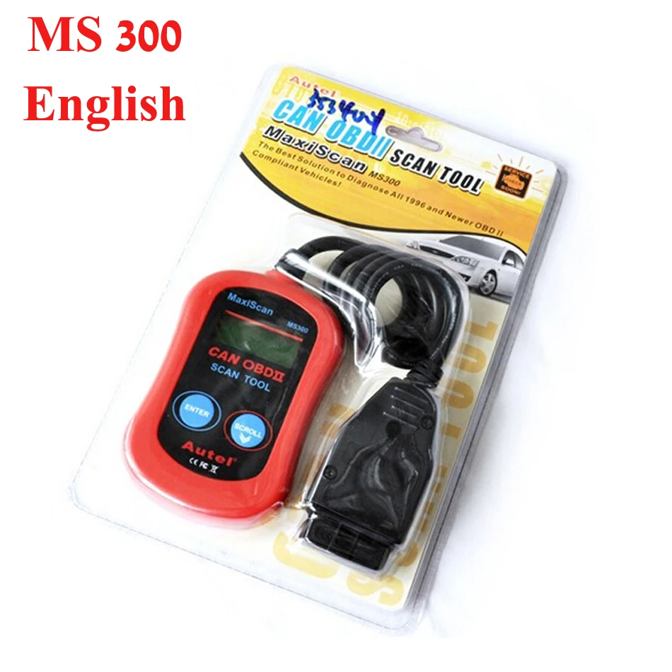 Autel MaxiScan MS300 OBD2 Car Accessories Diagnostic Vehicle Scan Scanner Automotive in Portuguese Brazil | Автомобили и