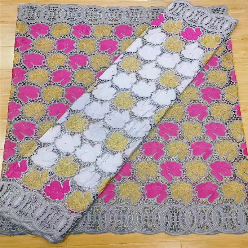

lace fabric 2021 bazin riche fabric swiss voile lace switzerland dentelle brode dubai fabric african fabric 5yards ! LA21802