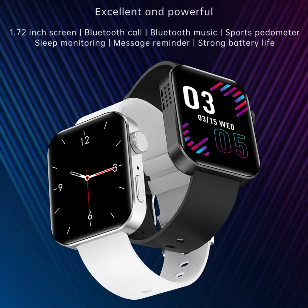 Новинка умные часы NK20 BT Call с разрешением 1 72 дюйма HD измерением температуры для