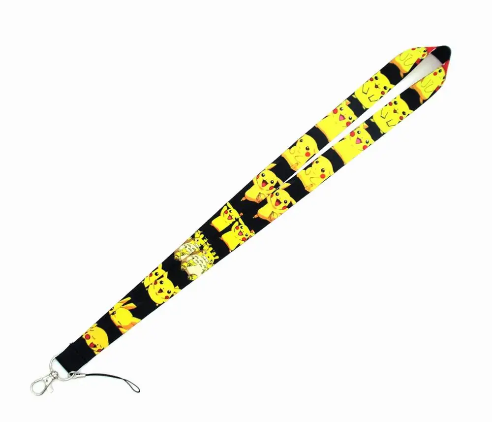 Новинка 10 шт. цепочка для телефона и ключей Pokemon Pikachu шейный ремешок ключи камеры