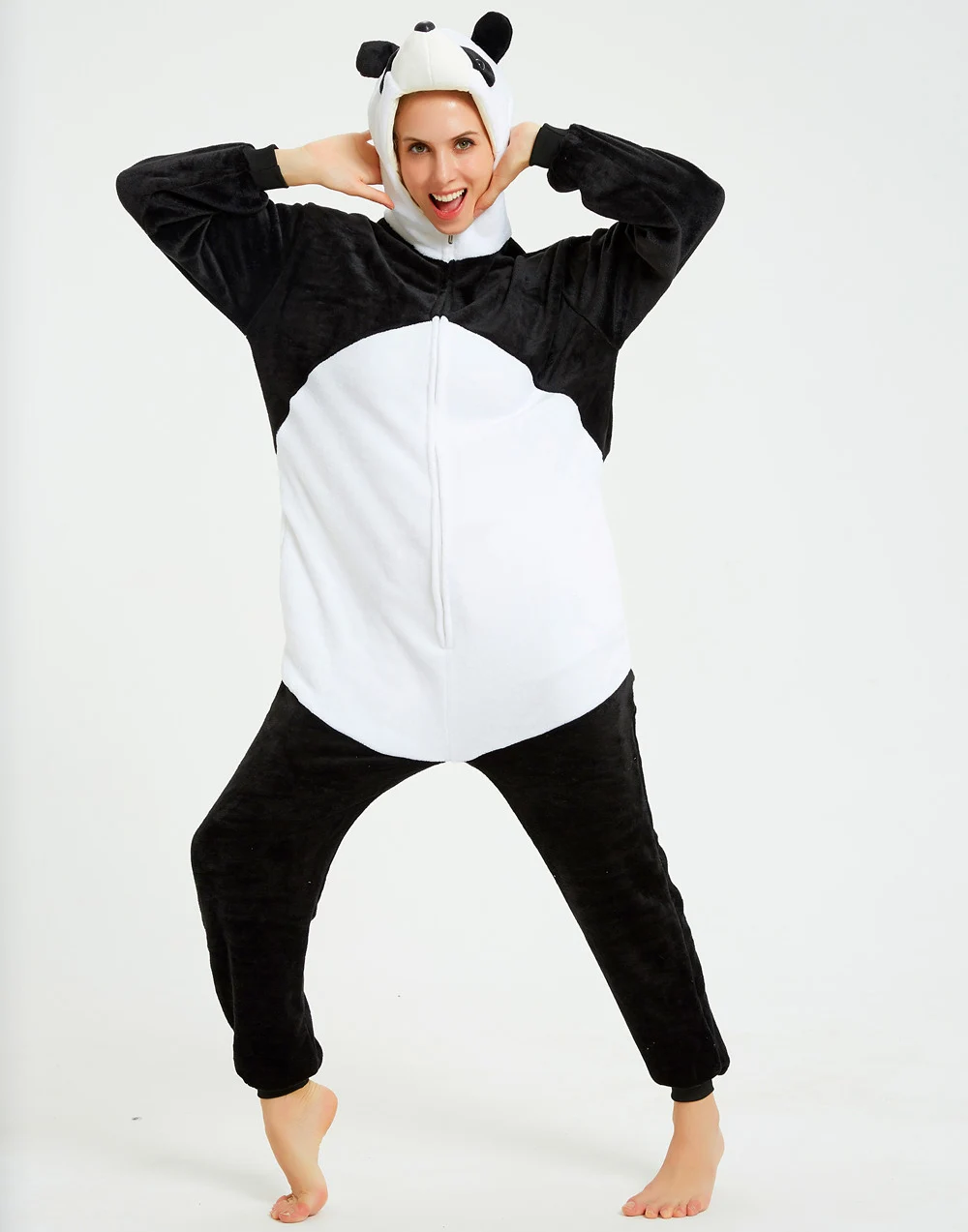 Косплей единорог с пандой костюмы животных для женщин мужчин милые Прошитые волк