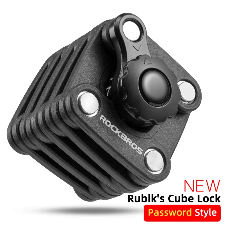 Велосипедный Замок ROCKBROS складной замок на цепочке защита от кражи в стиле