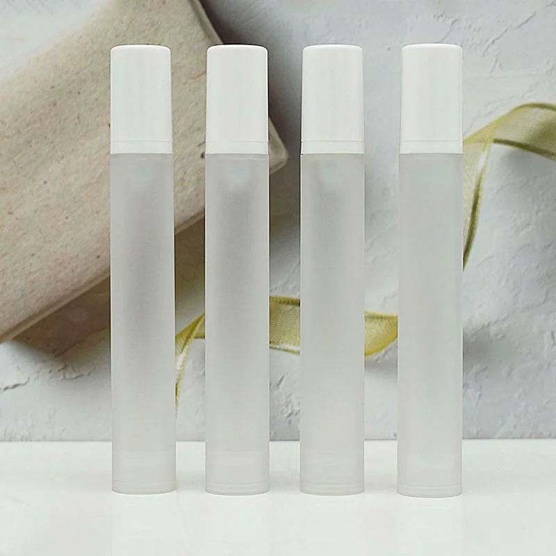 

15ML frosted airless bottle white pump lotion emulsion serum sample eye essence hyaluronic toner mist sprayer skin packing