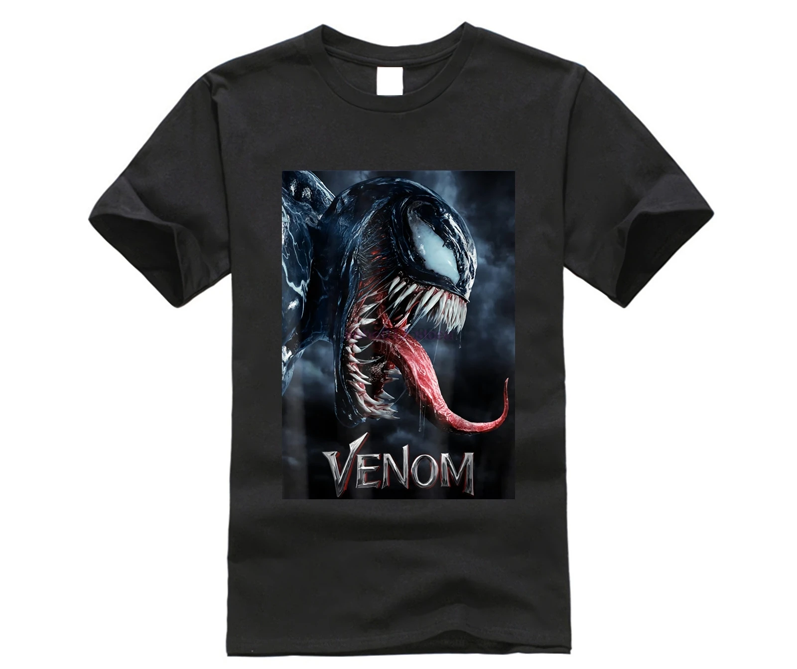 Venom Tongue Out Poster Graphic T Shirt |