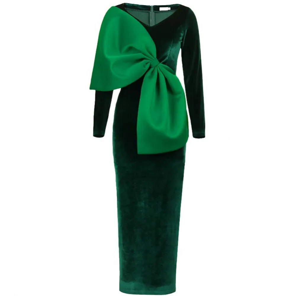 

Платье женское вечернее в африканском стиле, с длинным рукавом