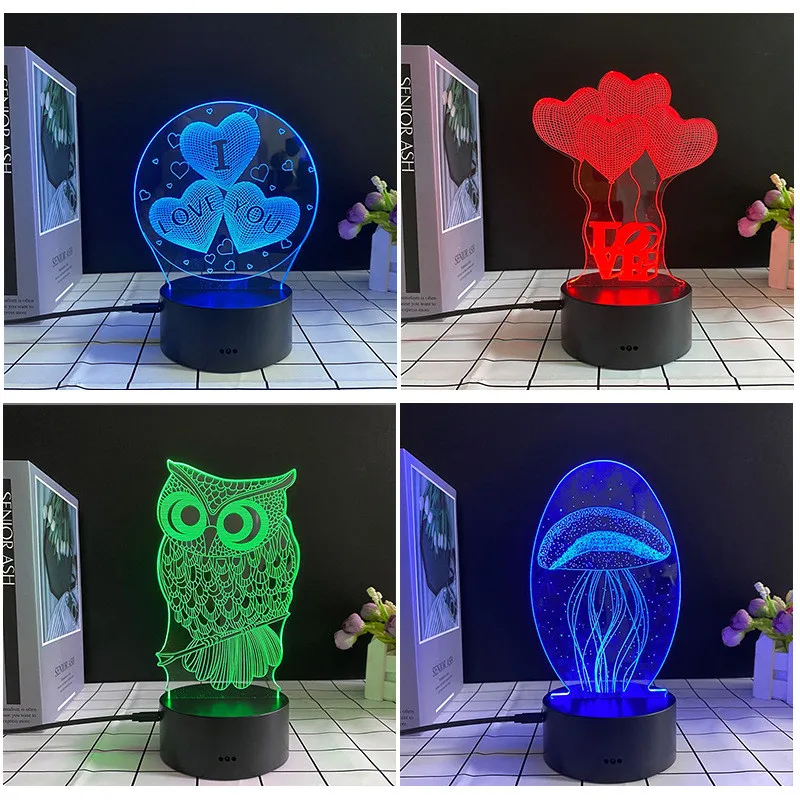 

Modeling Light LED Room Decoration Light Cute Children's Room Night Light Battery Lamp Romantic Party Decoration