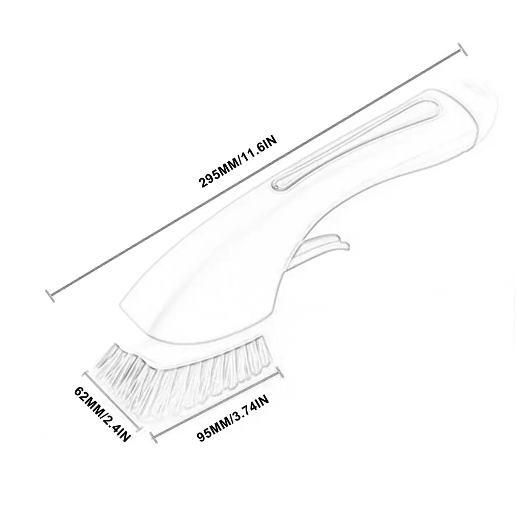 

Multifunctional Kitchen Cleaning Pot Brush Bathroom Long-handled Dishwashing Brush Suitable For Cleaning Tiles Walls