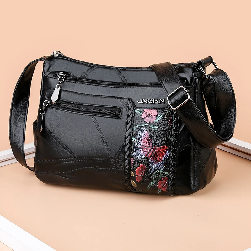 

Women Luxury Designer Genuine Leather Shoulder Bags For Ladies Printed Bags Fashion Female Handbag Girl Hand Bags