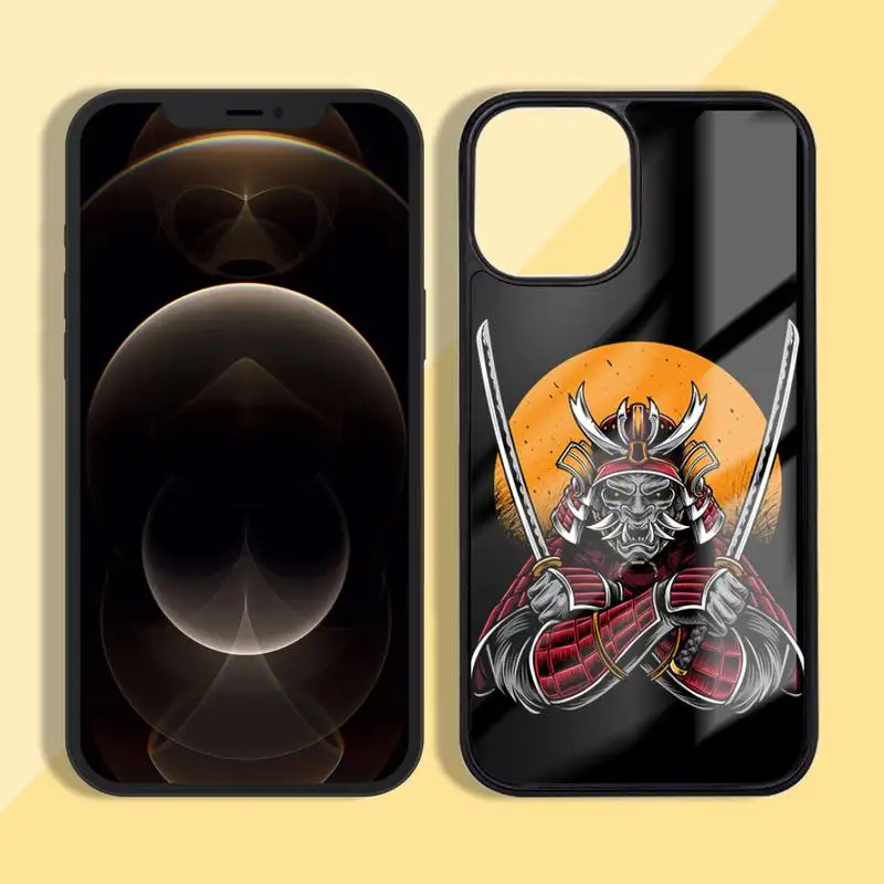 

Japan Samurai Art Phone Case Silicone TPU+PC For iPhone 11 12 mini Pro MAX 6 7 8 Plus X XR XS