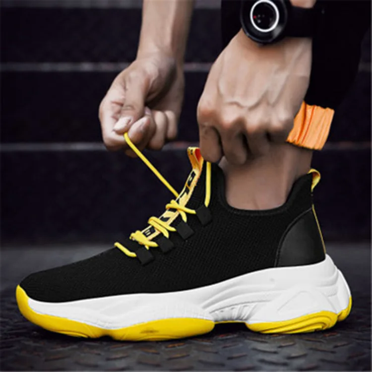 

2021 Spring and Summer New Men and Women with The Same Paragraph Casual Sports Net Shoes Couple Flying Woven Breathable Running
