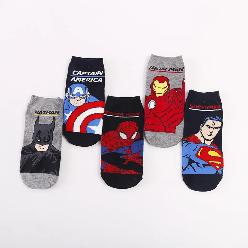 

Disney Cartoon 5 Pairs/each Batch of Spring and Summer Kids Socks, Cotton Baby Floor Socks, Adult Non-slip Boat Socks, Unisex