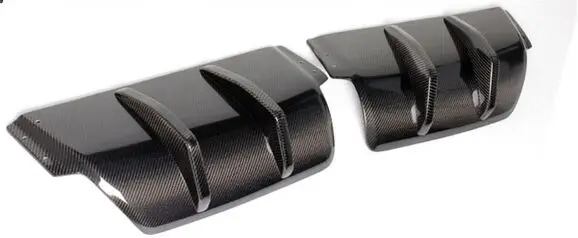 Golf 6 R20 Углеволокно 2 шт. Стайлинг автомобиля задний бампер сплиттер Накладка для