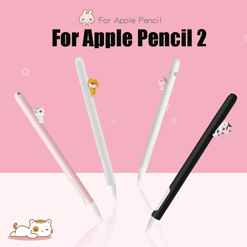 

Чехол с милым котом для Apple Pencil 2/1, чехол для планшета iPad, стилус, мультяшный защитный рукав, чехлы для карандашей