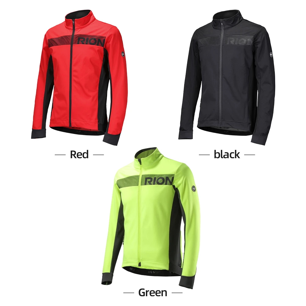 Куртка RION Мужская велосипедная ветрозащитная флисовая термокуртка Джерси для