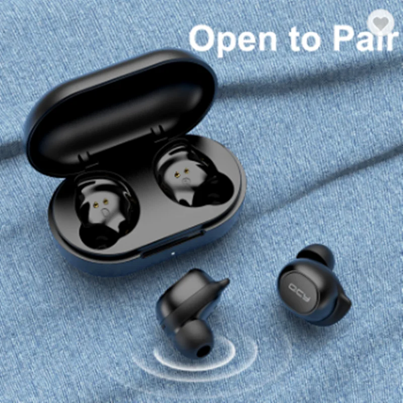 2020 Newest QCY T9S TWS Mini Bluetooth Headphones Earphones Stereo Wireless Earbuds With Exclusive APP Available | Электроника