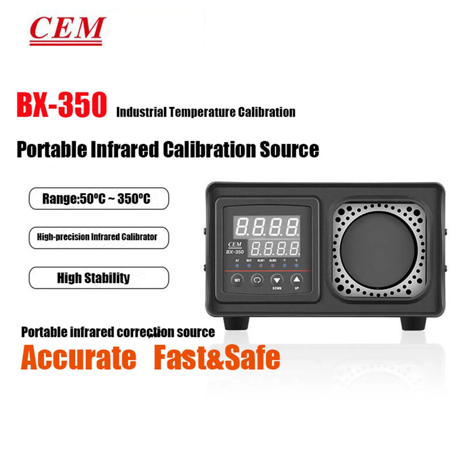 

CEM BX-350 BX-500 Infrared High Precision Line Calibrator Furnace Infrared Calibrator Remote Light Source Blackbody Furnace,New.