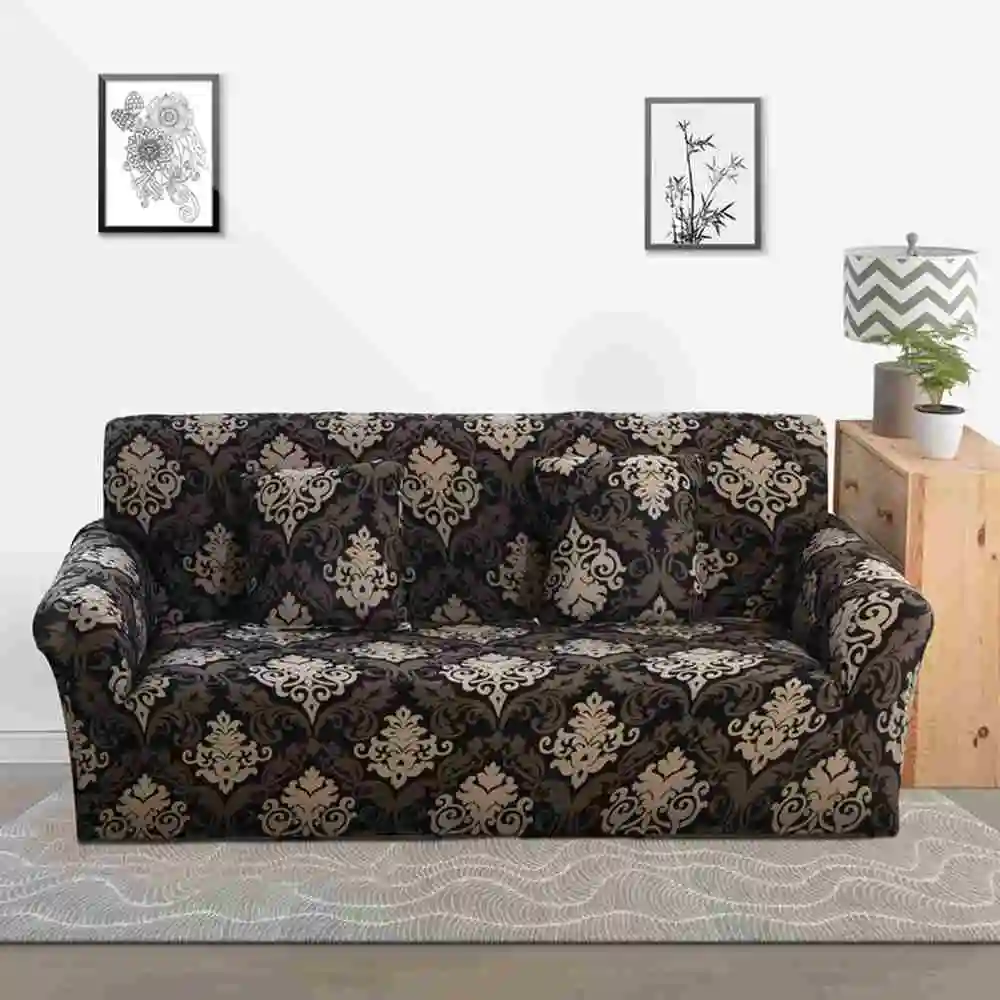 Color 14 Solid Color Sofa Cover Big Elasticity Stretch Couch Cover Loveseat Sofa Corner Sofa Towel Furniture Cover 1/2/3/4 Seater - Цвет: Color 14