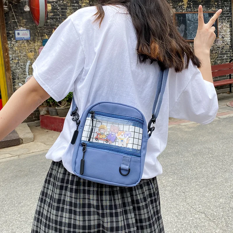 

Solid Color Small Canvas Crossbody Bags For Women 2021 Summer Girl Shoulder Cross Body Bag Ladies Handbags