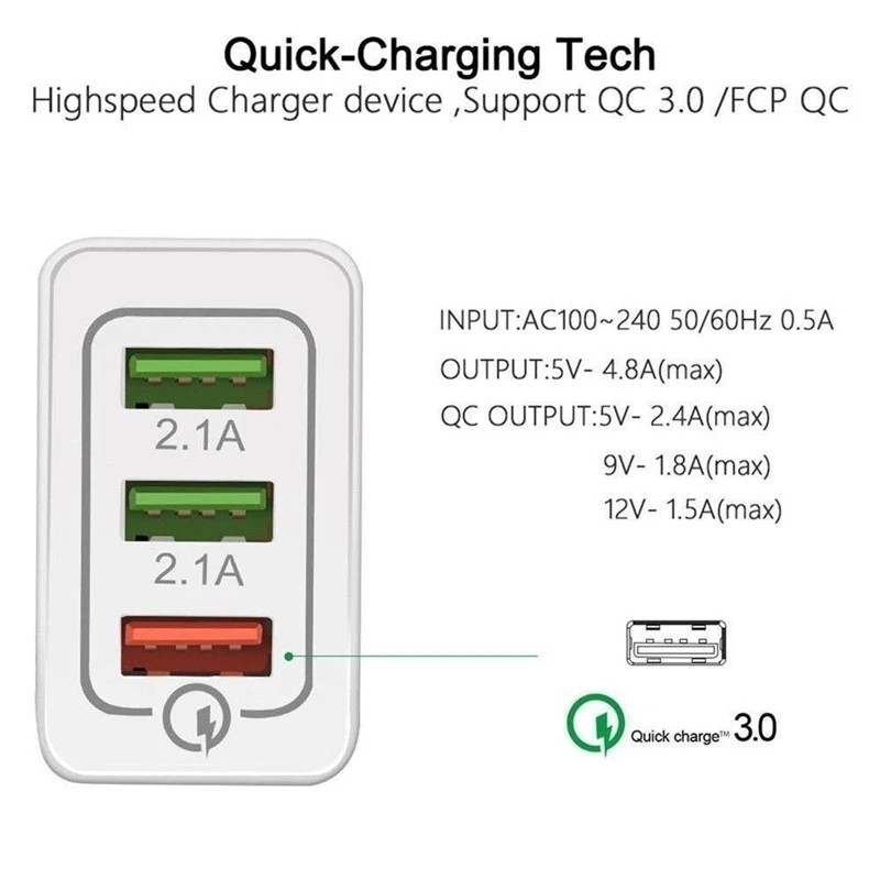 AC DC USB 5V Power Adapter Supply 2A 1-4Ports Mobile Phone Fast Charger Universal 220V EU Plug | Обустройство дома