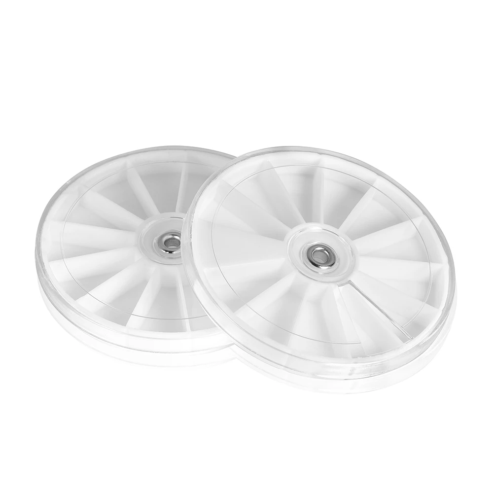 

1pcs Diameter 8mm Plastic 12 grids Rotatable Round DIY Jewelry Making Accessories Beads Needles Storage Boxes Display Containers