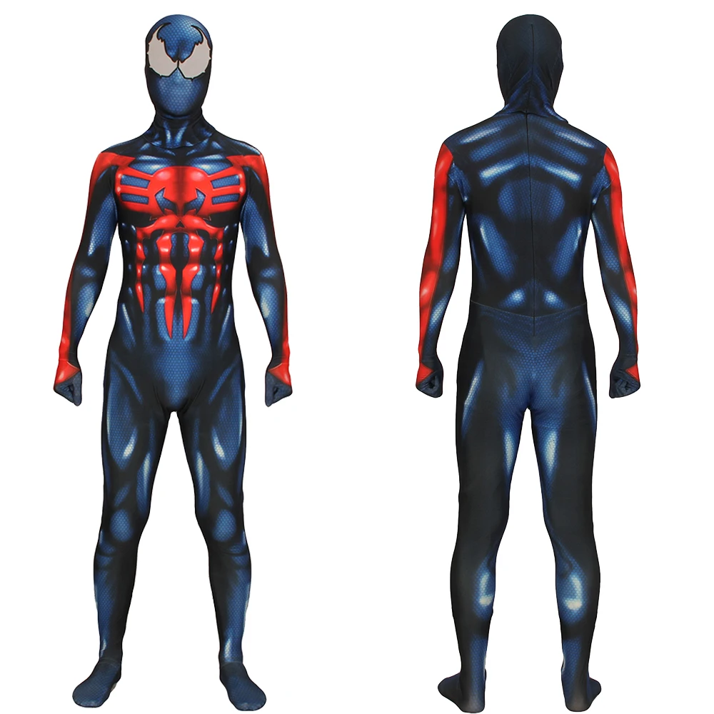 Синий костюм для косплея Zentai 2099 на Хэллоуин боди супергероя фантазия