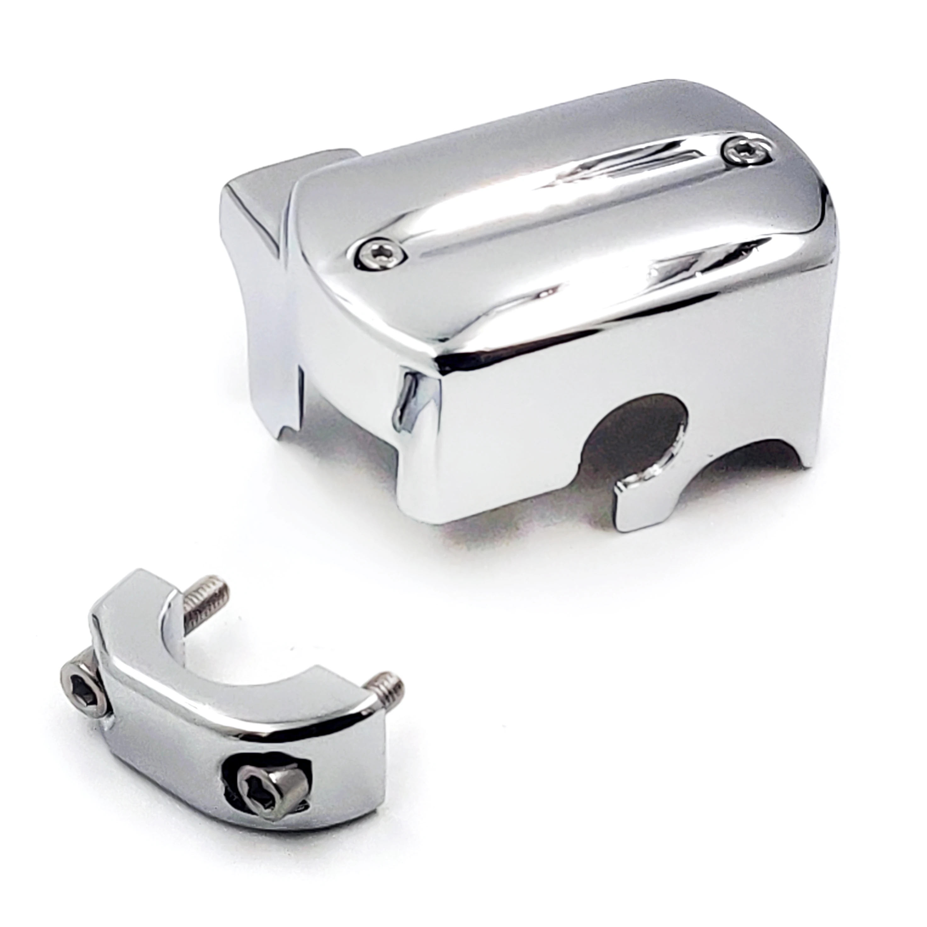

Brake Fluid Master Cylinder Cover Reservoir Cap For Yamaha V-Star 650 950 1100 1300 CHROMED