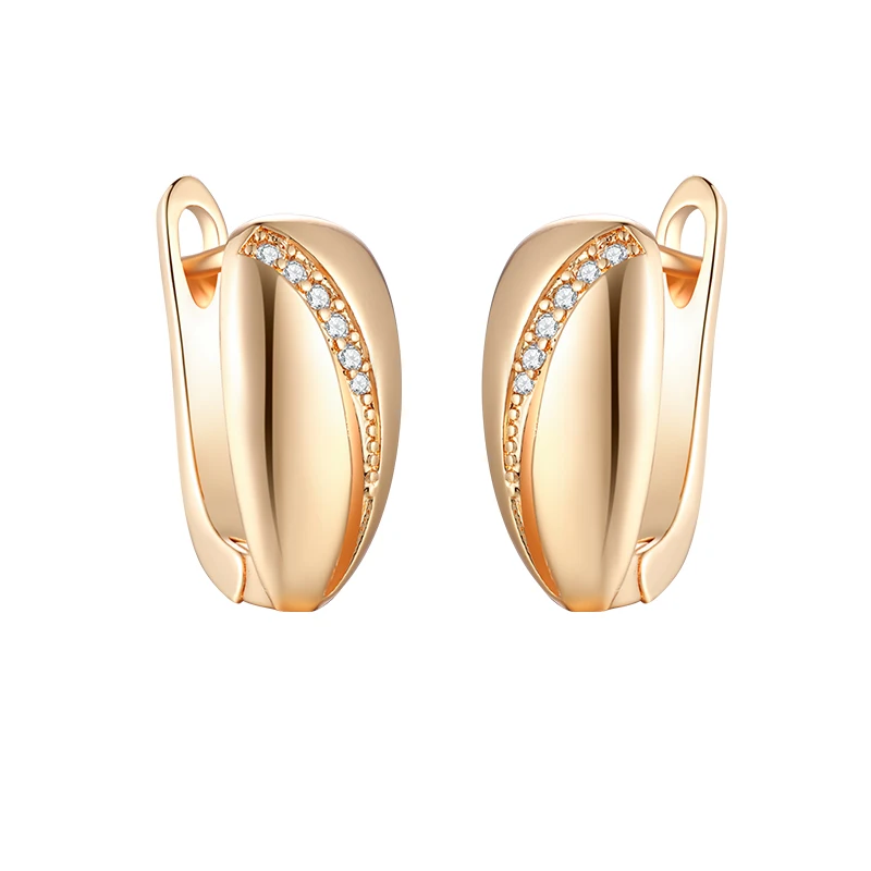 Gold Женские простые серьги-гвоздики MAIKALE, цветные маленькие пустотелые серьги золотистого/серебристого цвета, инкрустированные фианитом, ювелирные изделия для подарка и на каждый день - Окраска металла: Gold