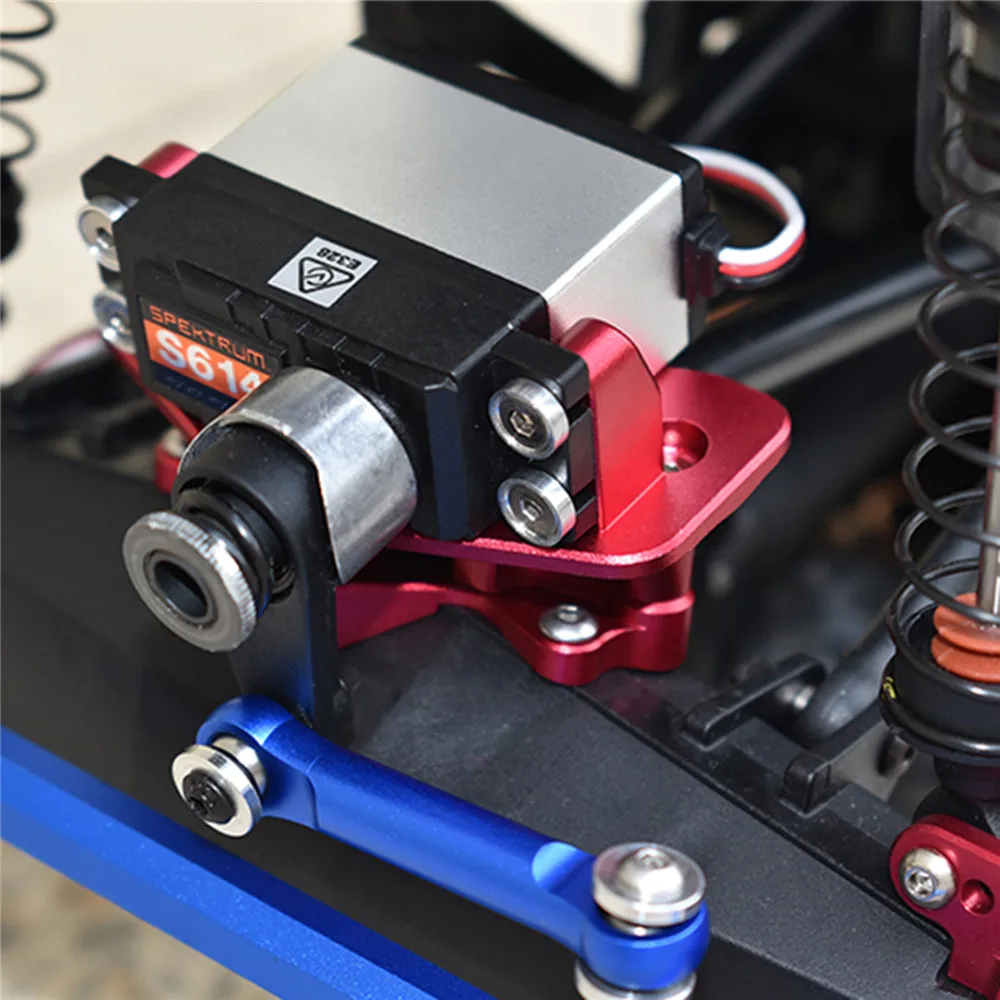 

RC Aluminum Steering Gear Mount Servo Fixing Seat Upgrade Parts for LOSI 1/8 LMT SOLID AXLE 4WD MONSTER TRUCK
