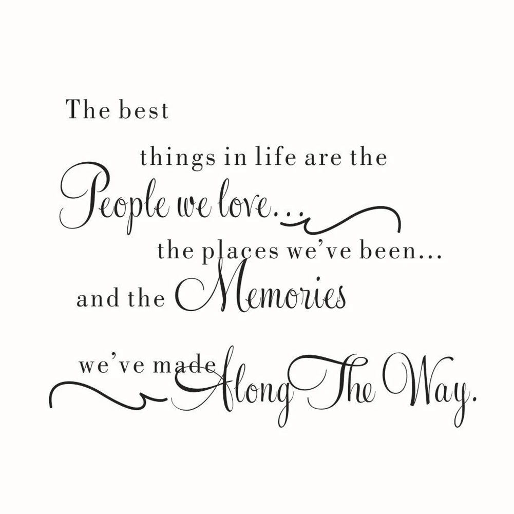 

Living Room DIY Family PVC English Words Self Adhesive Removable Office Art Home Decorations Wall Sticker