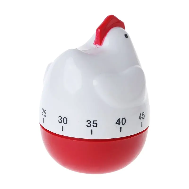 

Cute Hen Shape Kitchen Cooking Timer Mechanical Countdown Clock Alarm Reminder Tool Home Decor