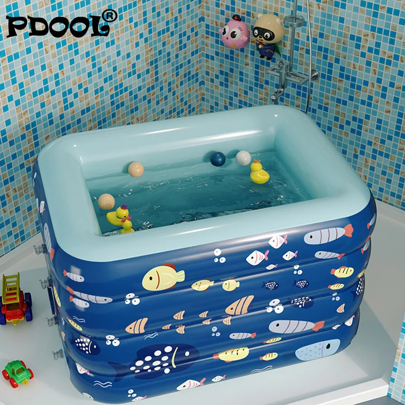 

Infant swimming pool baby home indoor folding swimming bucket kids newborn children wireless automatic infant thickened bathtub
