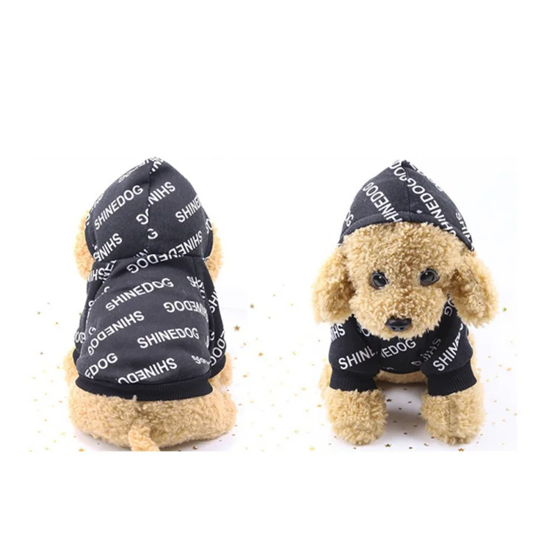 Для домашних животных Сезон весна осень Одежда с принтом в виде собак Pet