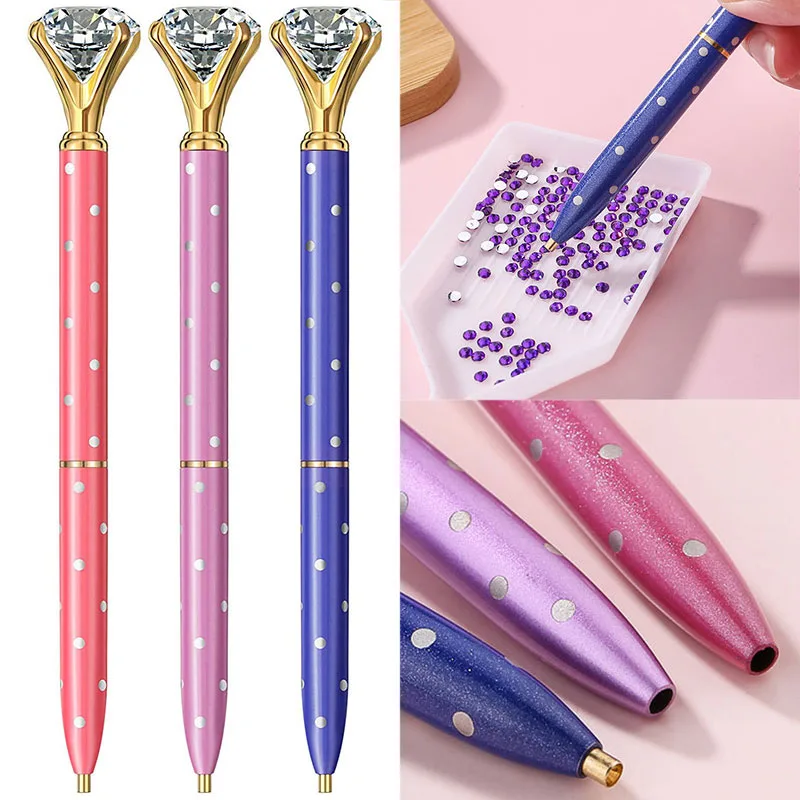 

Cross Stitch Point Drill Pen Rhinestones 5D Embroidery Craft Kits DIY Diamond Painting Tool Crystal Pen Sewing Accessories