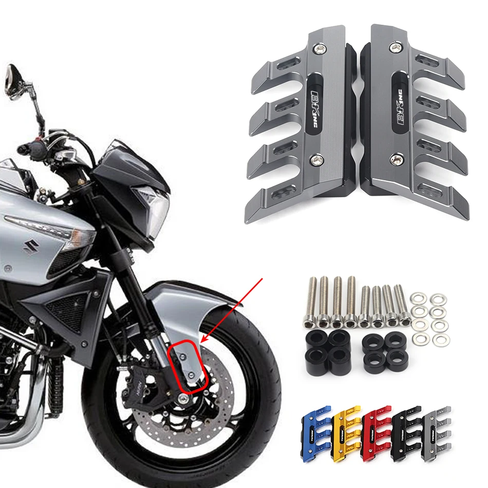 

Motorcycle Front Fender Side Protection Guard Mudguard Sliders For SUZUKI B-KING bking Accessories universal