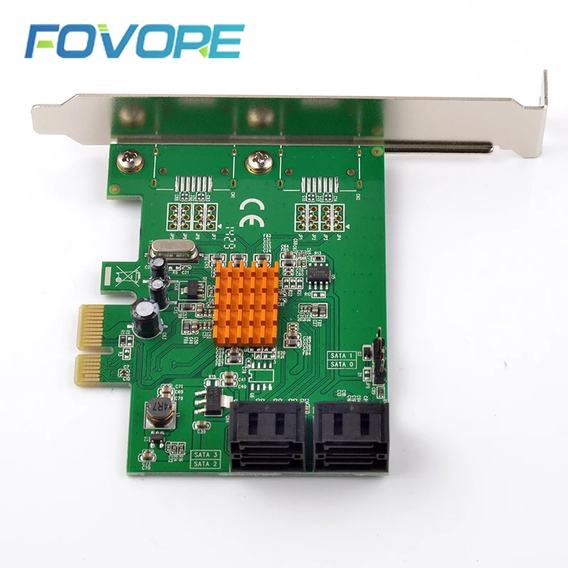 Адаптер для контроллера SATA конвертер PCI-e 4 порта III | Компьютеры и офис