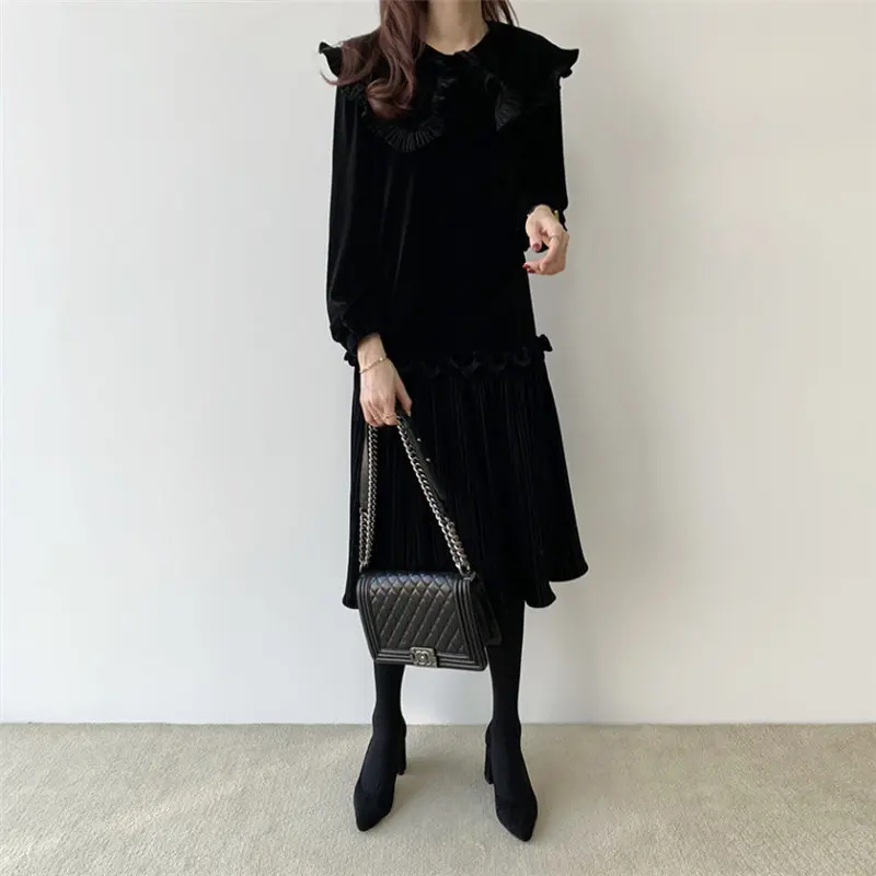 HziriP 2020 Горячее предложение стройнящее бархатное стильное Плиссированное