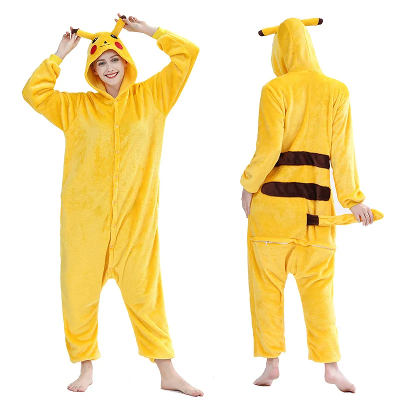Кигуруми пижамы женские пижамы единорог аниме панда Onesie Пикачу костюм пижамы для взрослых Кигуруми комбинезоны единорог пижамы