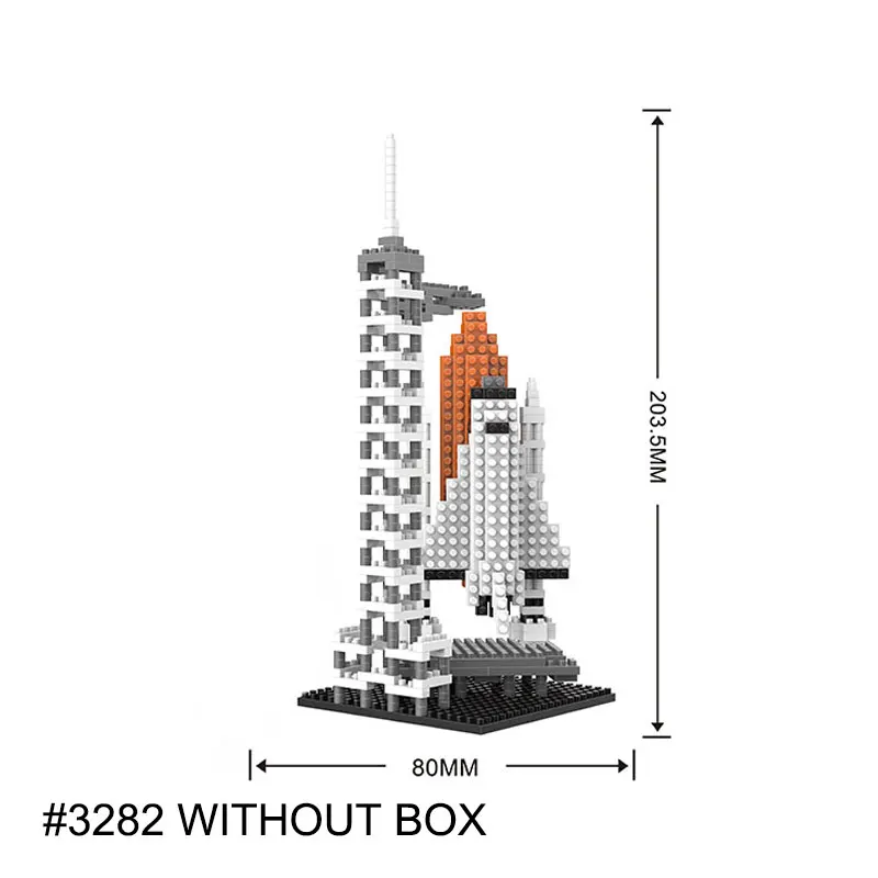 WiseHawk всемирно известный архитектурный мини-строительный блок пластиковая