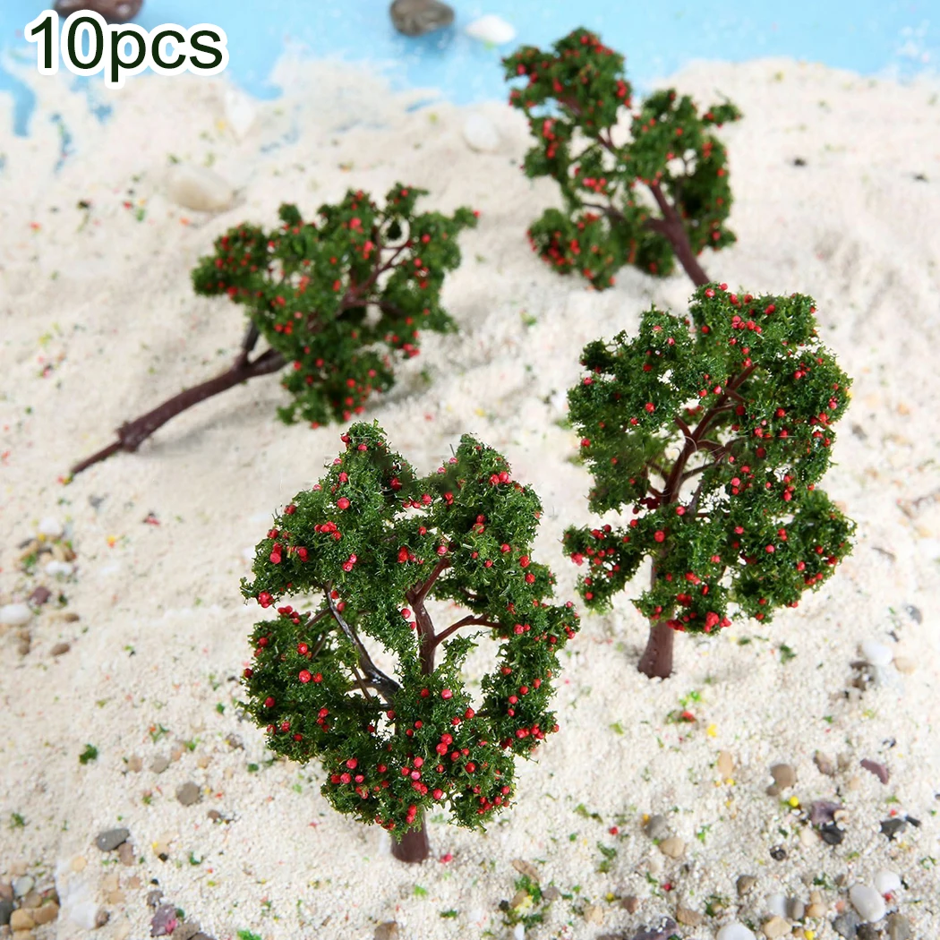 

10Pcs Model Trees 110mm Building Model Decoration Landscape Model Plastic