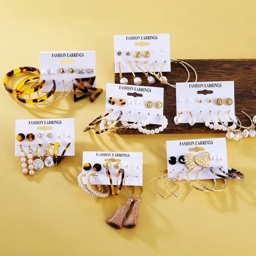 Модные серьги с кисточками набор для женщин и девочек богемные акриловые